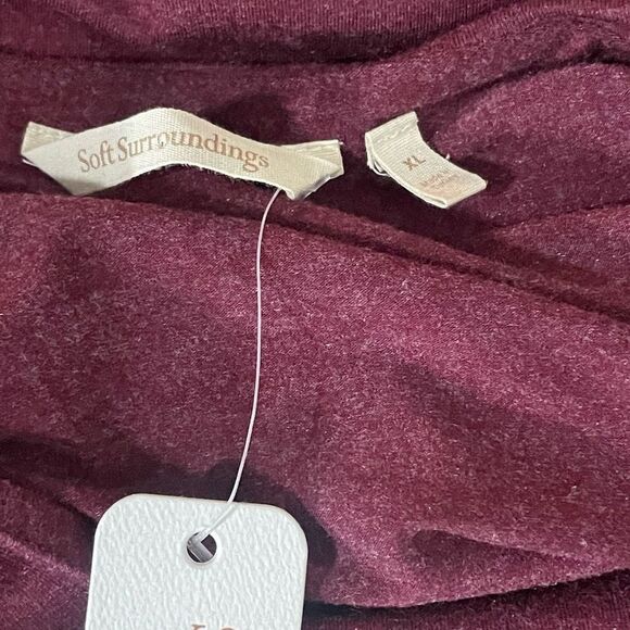 SOFT SURROUNDINGS- NWT Perfect Layer Dress in Sangria Heather, Size XL - Picture 3 of 8